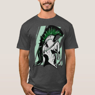 T-shirt Illustration de l'héliement Spartan Gritty