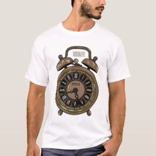 T-shirt Illustration de l'horloge d'alarme
