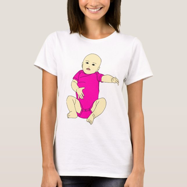 T-shirt Illustration de Little Wonder-Baby Pop Art (Devant)