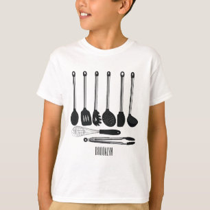 T-shirt Illustration de l'ustensile de cuisine