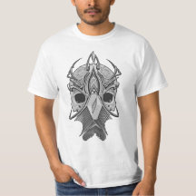 Illustration de masque de guerrier éthéré sombre