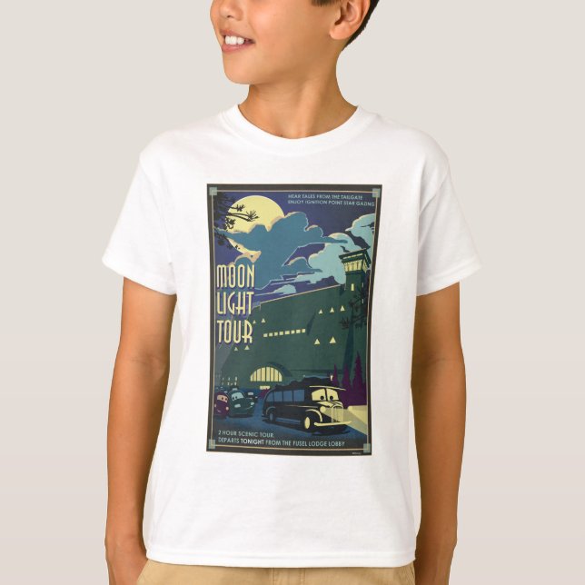 T-shirt Illustration de Moon Light Tour (Devant)