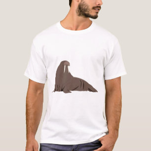T-shirt Illustration de morse mignon