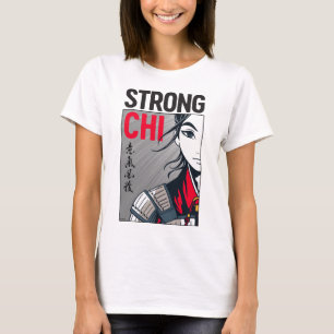 T-shirt Illustration de Mulan "Strong Chi"
