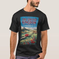 Illustration de paysage du Royaume-Uni Art de voya