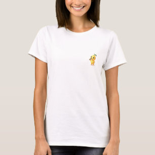 T-shirt Illustration de personnage de citron chantant joye