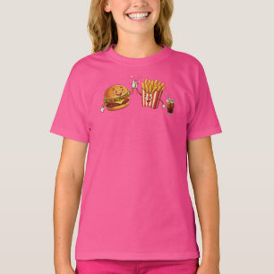 T-shirt Illustration de personnages mignons et kawaii d'am
