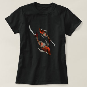 T-shirt Illustration de poisson koi aquarelle