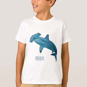 T-shirt Illustration de requin marteau