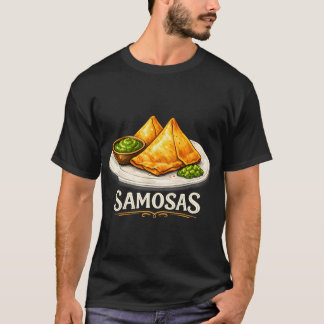 T-shirt Illustration de Samosas Délicieux