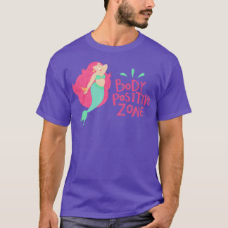 T-shirt Illustration de sirène Corps Zone positive sur vio
