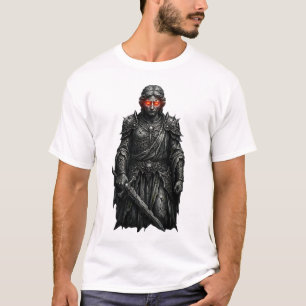 T-shirt Illustration de statue de pierre d'ange déchu Dark