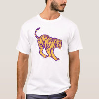 Illustration de tigre de chat sauvage de bandes vi