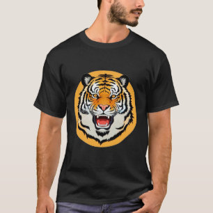 T-shirt Illustration de Tigre Puissant