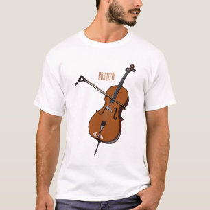 T-shirt Illustration de violoncelle