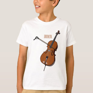 T-shirt Illustration de violoncelle