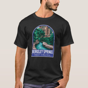 T-shirt Illustration de voyage à Berkeley Springs Virginie