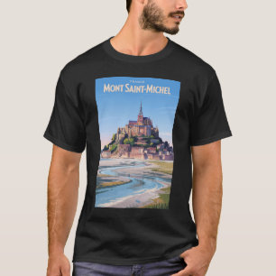 T-shirt Illustration de voyage de style art vintage du Mon