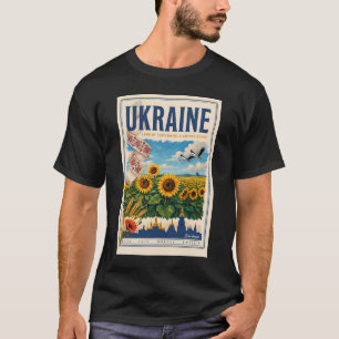 T-shirt Illustration de voyage du dôme doré du tournesol d