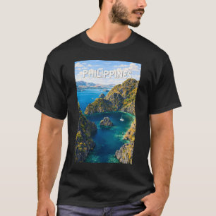 T-shirt Illustration de voyage vintage aux Philippines