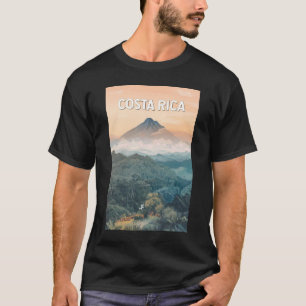 T-shirt Illustration de voyage vintage sur le Costa Rica