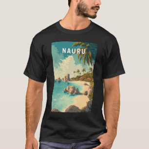 T-shirt Illustration de voyage vintage sur Nauru