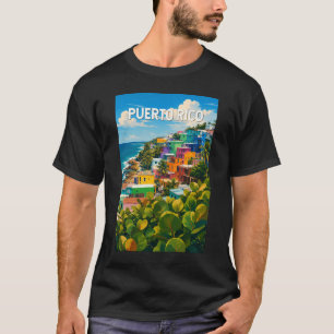 T-shirt Illustration de voyage vintage sur Porto Rico