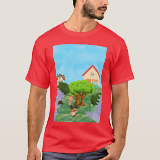 T-shirt Illustration de Whimsical Jungle Friends