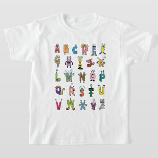 T-shirt Illustration des créations alphabétiques - Amusant