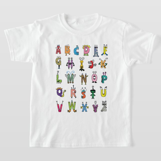 T-shirt Illustration des créations alphabétiques - Amusant (Poser)