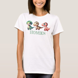 T-shirt Illustration des dinosaures de bébé mignons