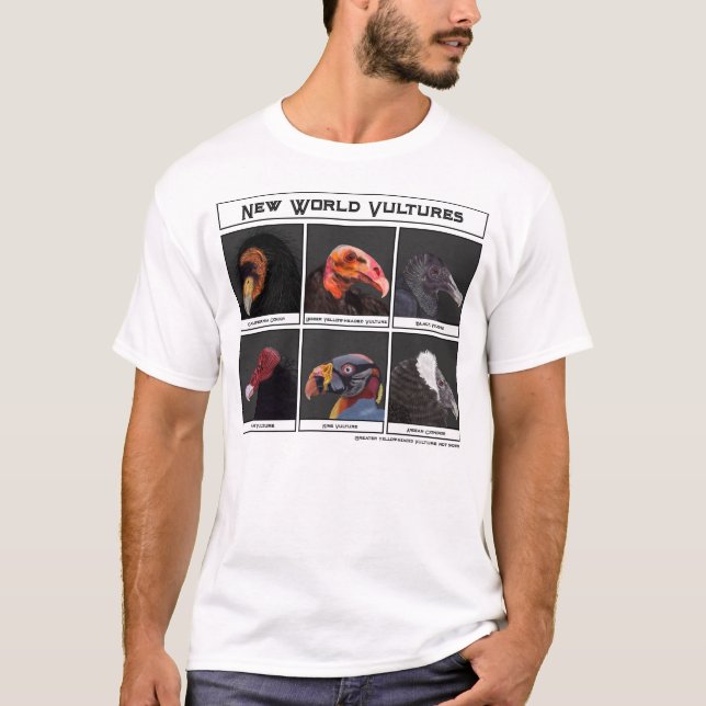 T-shirt Illustration des vautours du nouveau monde (Devant)