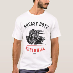 T-shirt Illustration d'impression arrière de la tournée mo