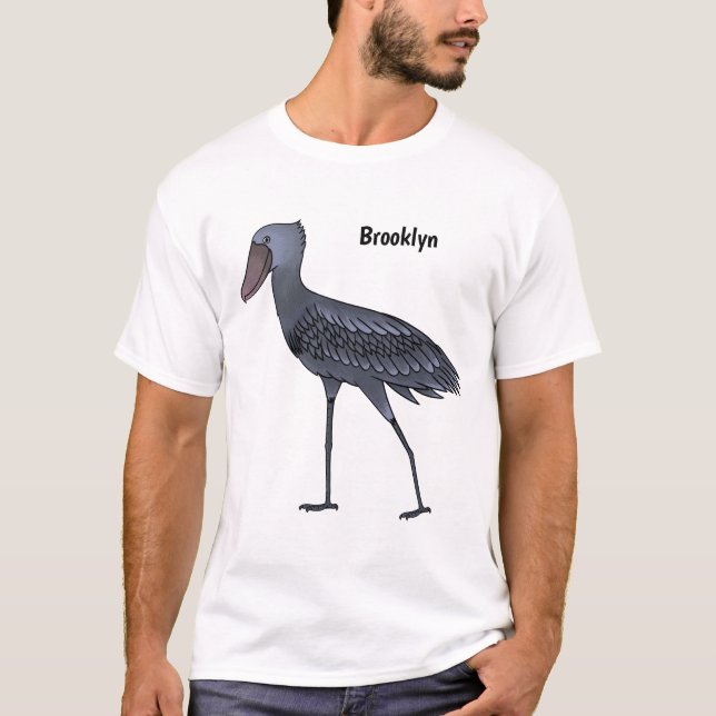 T-shirt Illustration d'oiseau de cordonnier (Devant)