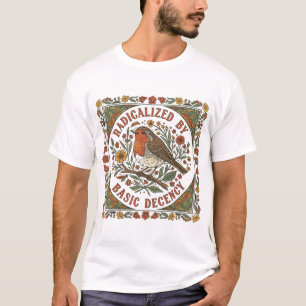 T-shirt Illustration d'oiseau radicalisée par la décence é