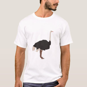 T-shirt Illustration d'Ostrich Bird