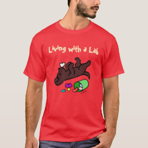 T-shirt Illustration drôle de bande dessinée de Labrador