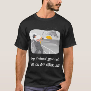 T-shirt Illustration drôle de pêche avec le message "Je su