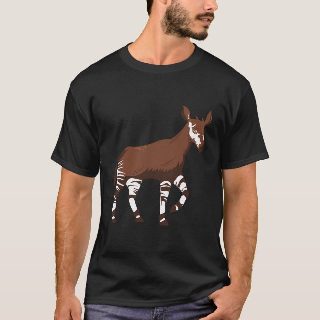 T-shirt Illustration drôle Okapi (Devant)