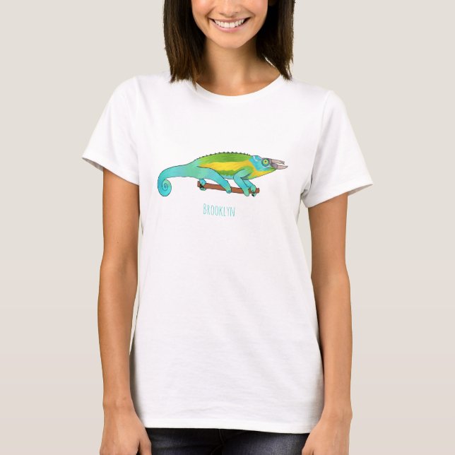 T-shirt Illustration du caméléon de Jackson (Devant)
