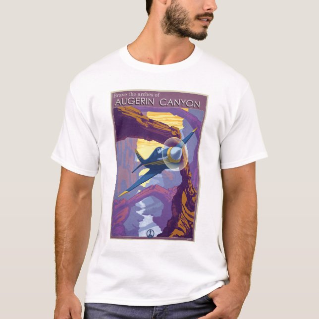 T-shirt Illustration du canyon Augerin (Devant)
