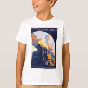 T-shirt Illustration du chemin de fer Piston Peak