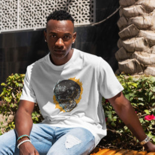 T-shirt Illustration du Corbeau sur le crâne