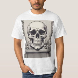 T-shirt Illustration du crâne