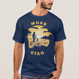T-shirt Illustration du désert de Moab Utah Souvenir Vinta