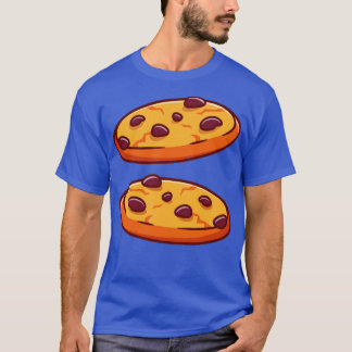 T-shirt Illustration du dessin animé de Cookies au chocola