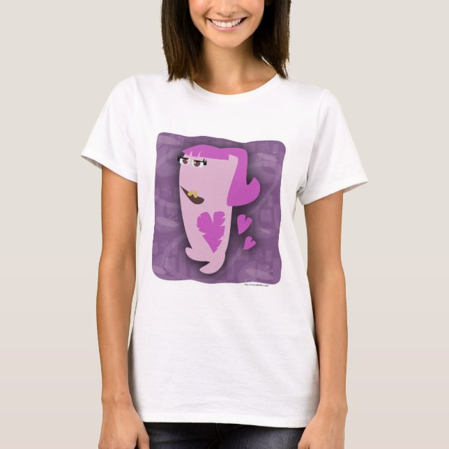 T-shirt Illustration du dessin de Lovesick Girl Ado Monste (Devant)