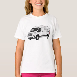 T-shirt Illustration du fourgon de livraison