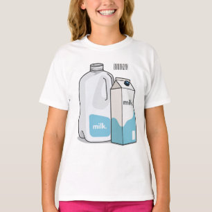 T-shirt Illustration du lait