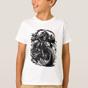 T-shirt Illustration du Motard Faucheur